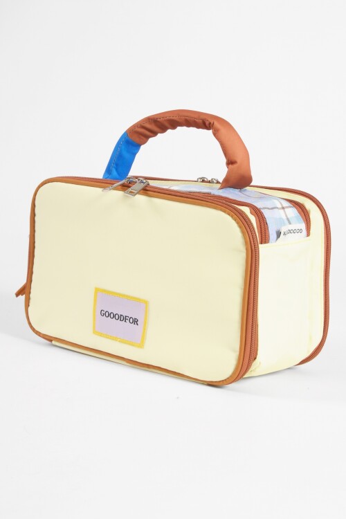 Estuche organizador amarillo