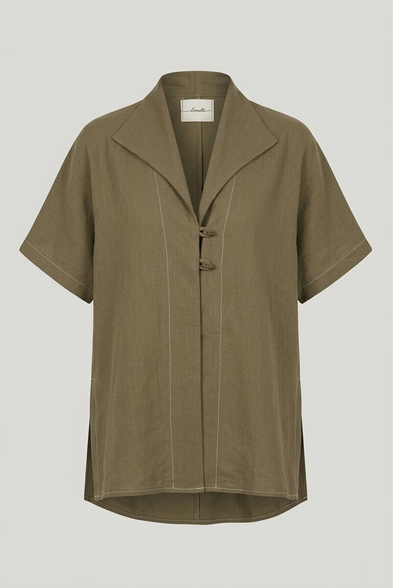 SOBRECAMISA LINO ALAMAR - VERDE 