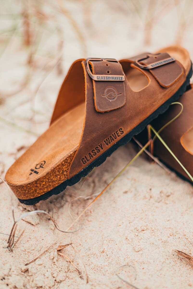 SANDALIAS CUERO / Marrón 