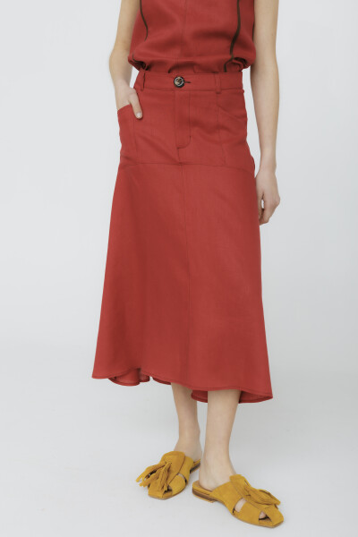 PRE VENTA FALDA POMELA Cherry