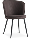 Silla de comedor RISSKOV tela marrón osc/negro Silla de comedor RISSKOV tela marrón osc/negro