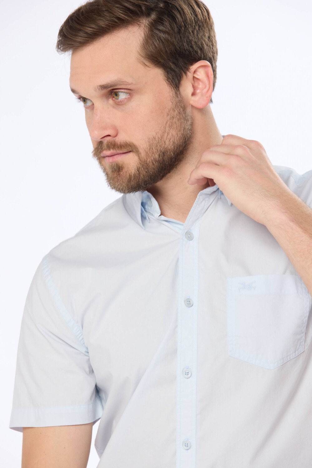CAMISA LISA Celeste
