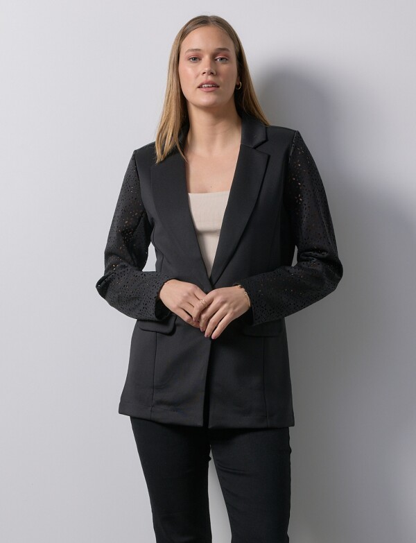 Blazer Manga Calada NEGRO