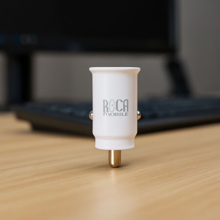 CARGADOR VEHICULAR ROCA 20W TIPO C Blanco