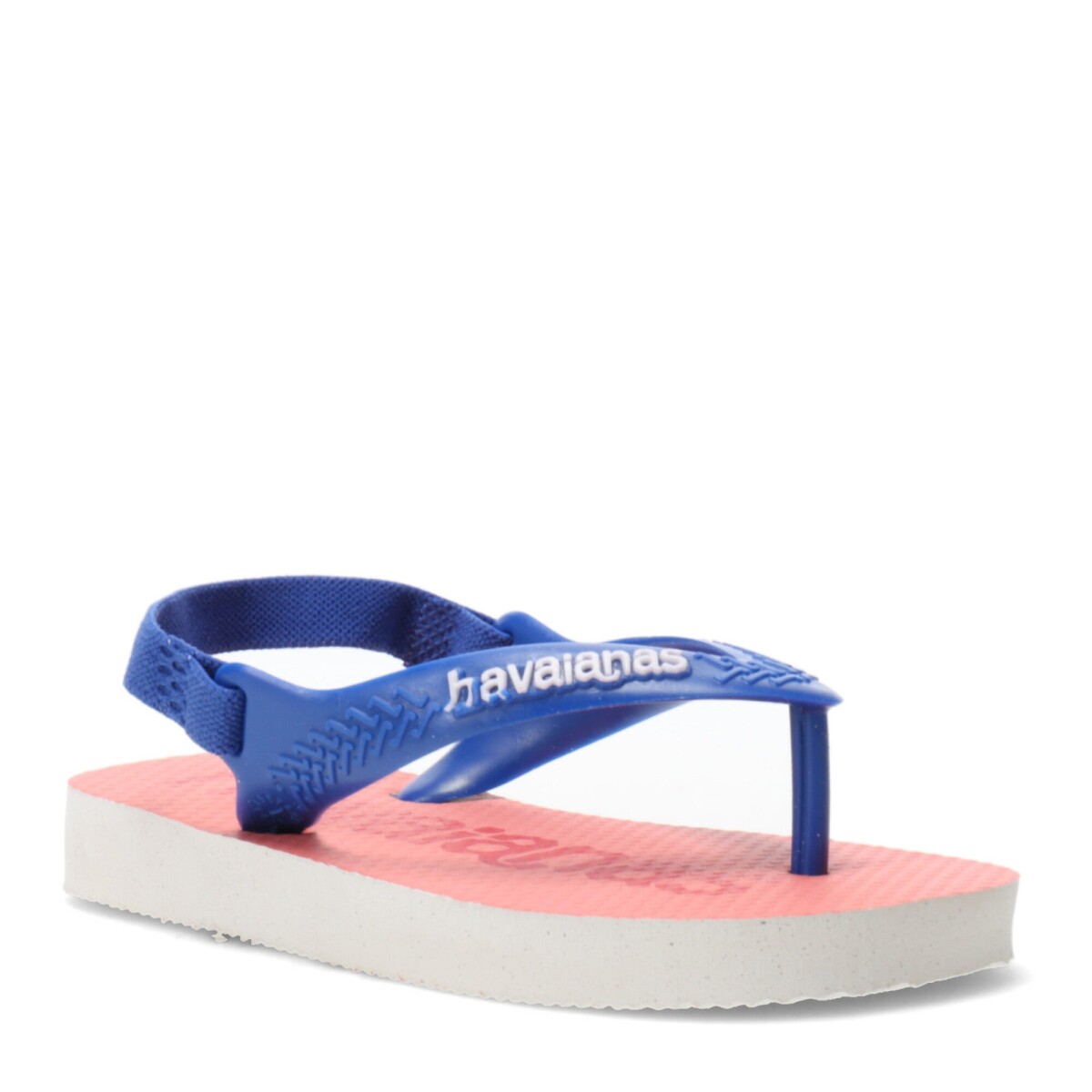Sandalias Infantiles Havaianas Baby Logomania - Blanco - Azul 