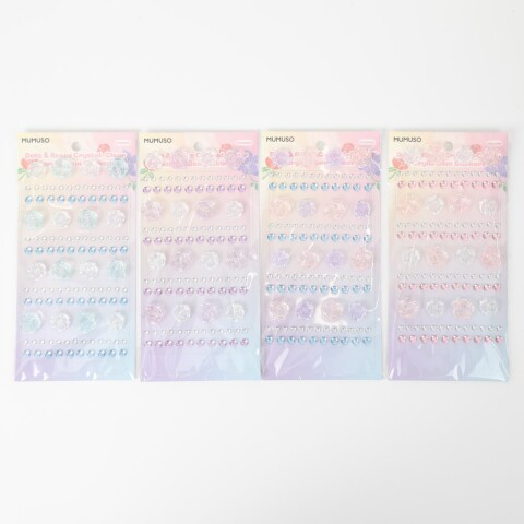 PEGATINAS DE GEMAS ACRÍLICAS TRANSPARENTES DOTS & ROSES PEGATINAS DE GEMAS ACRÍLICAS TRANSPARENTES DOTS & ROSES