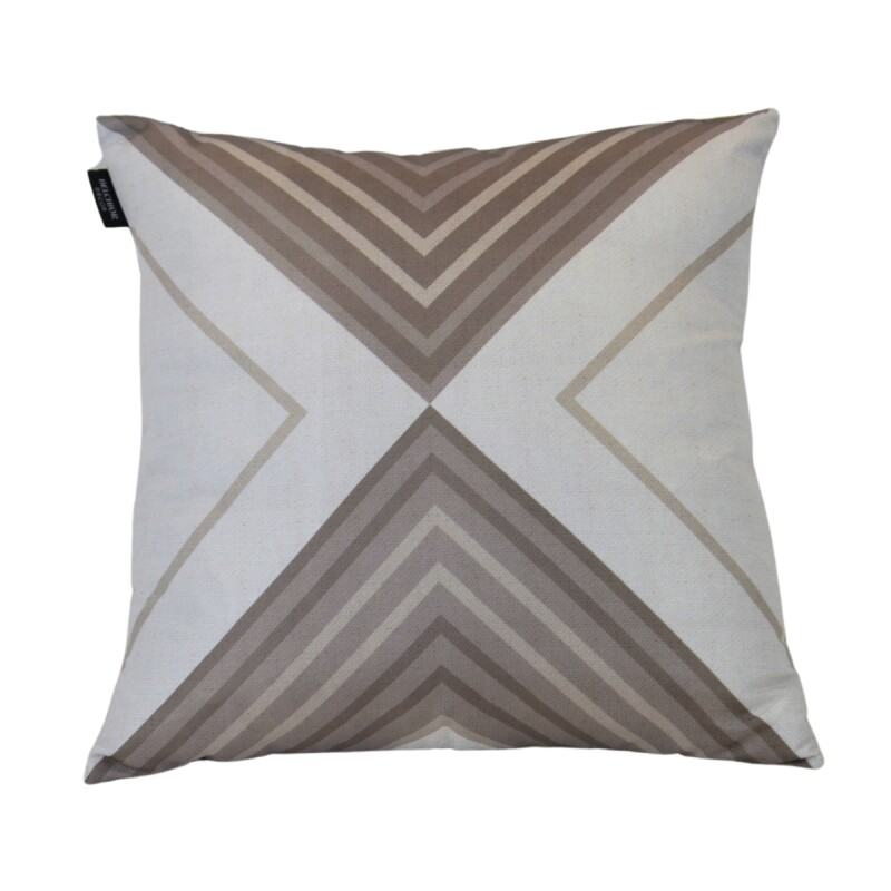 Set x4 funda de almohadones lisa 43 x 43 cm RAYAS BEIGE