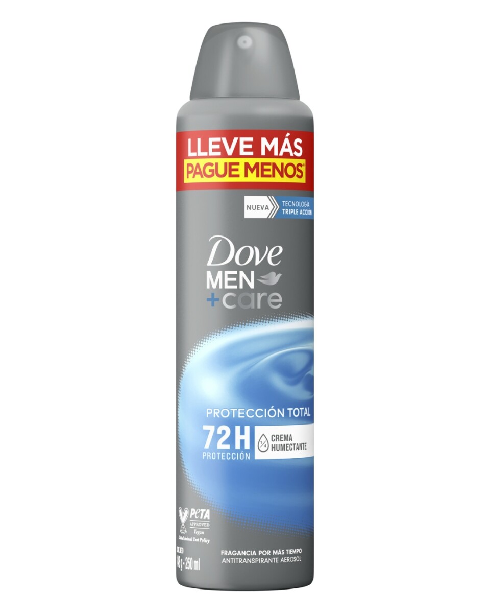 Dove Men+Care Desodorante en Aerosol Protección Total 250 ml | Cuidado y Protección Masculina