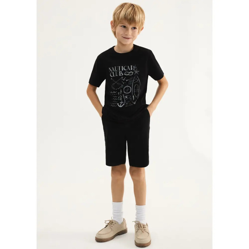 BERMUDA MASC PRETO ESCURO