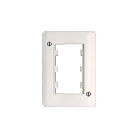Caja de adosar de 3 módulos color blanco puro Sica SK3089