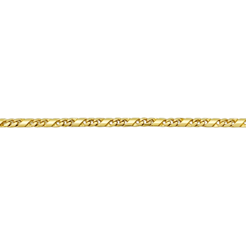 Pulsera Barbada estampada-Oro bajo-Sin Piedra-PU8064 sinpiedra