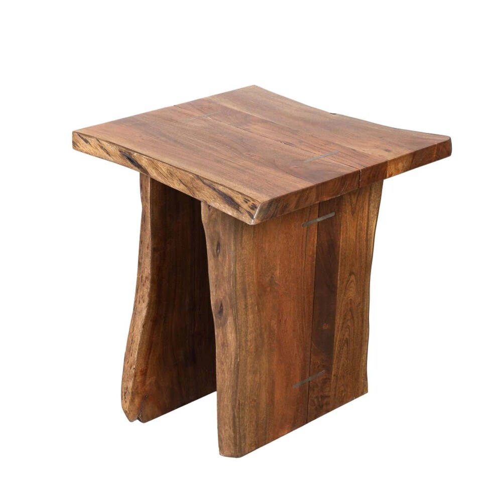 MESA AUXILIAR DE LIVING MADERA NATURAL-BEIGE NEAT NATURAL