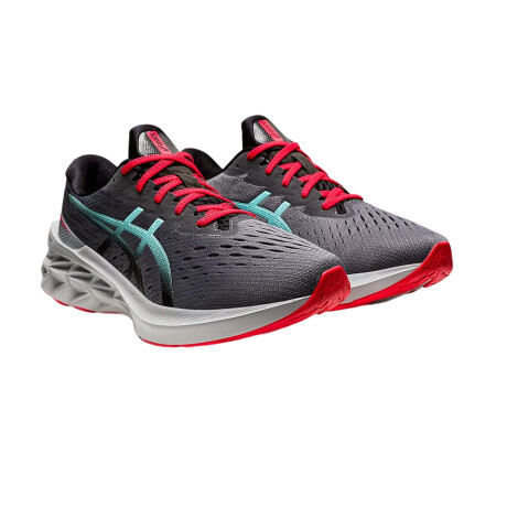 Championes Asics Novablast 2 Dark Grey & Green