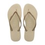 Sandalias Havaianas Slim FC Mujer Gris Arena/Dorado Claro