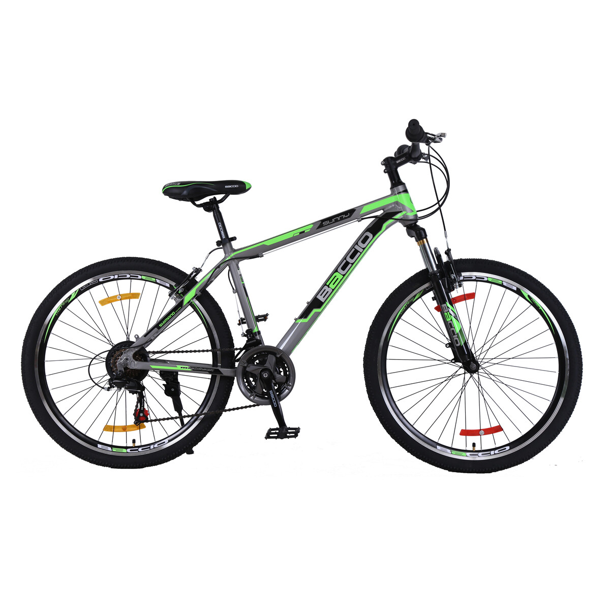 Bicicleta Baccio Sunny R26 - Gris y verde 