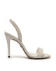 Sandalia Taco Alto Fino Con Talon Blanca U