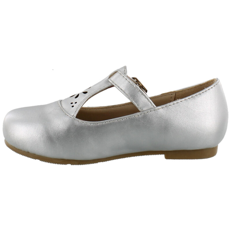 Balerinas Infantiles Croco Kids Ballerina Plateado