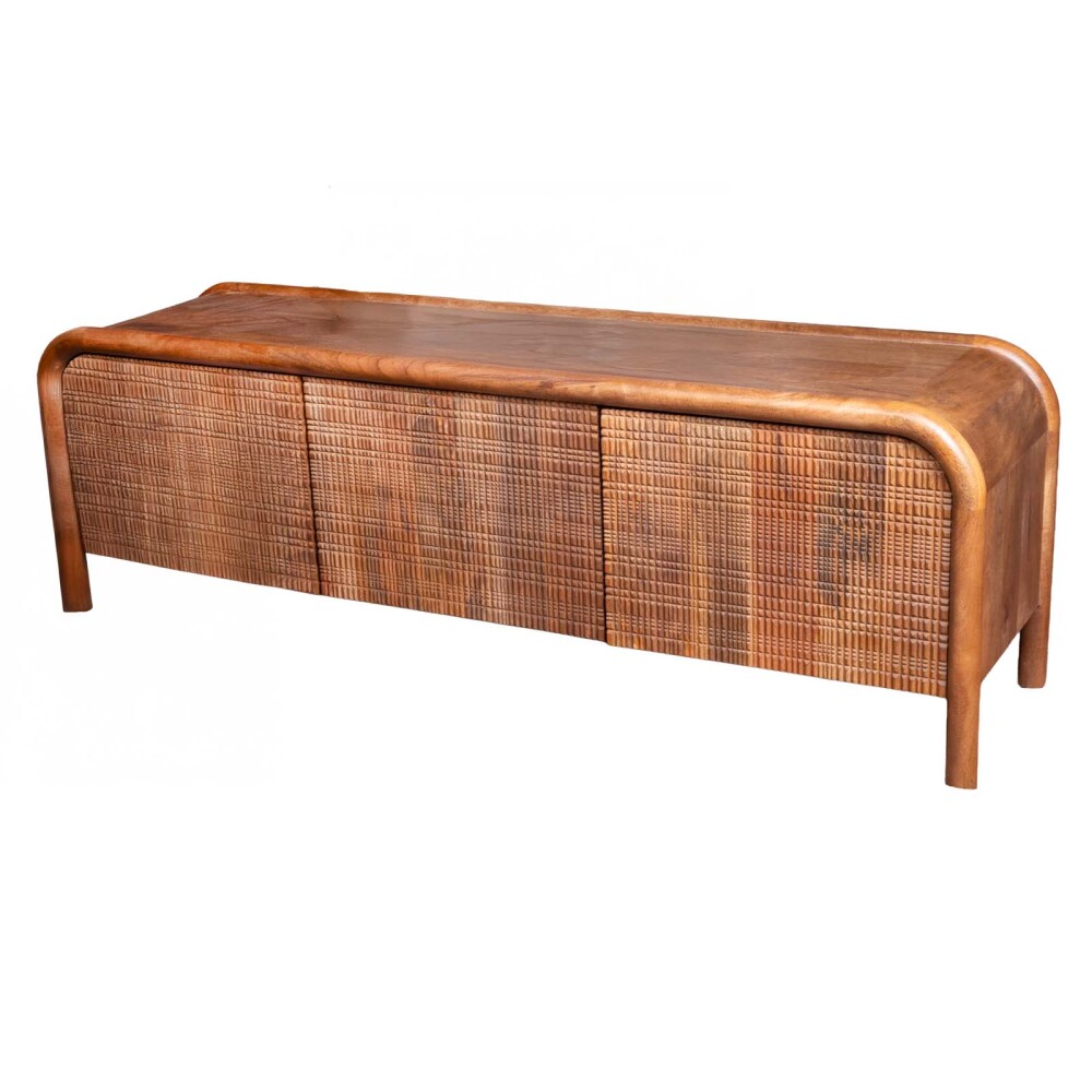 RACK PARA TV MADERA-DE-MANGO MARRON BENTO WALNUT
