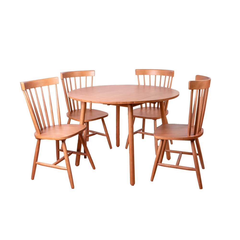 JUEGO DE COMEDOR MADERA MARRON BLOOMY