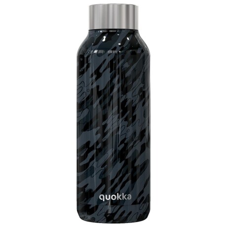 Botella térmica en acero inoxidable Quokka Solid 510ml NEGRO CAMO