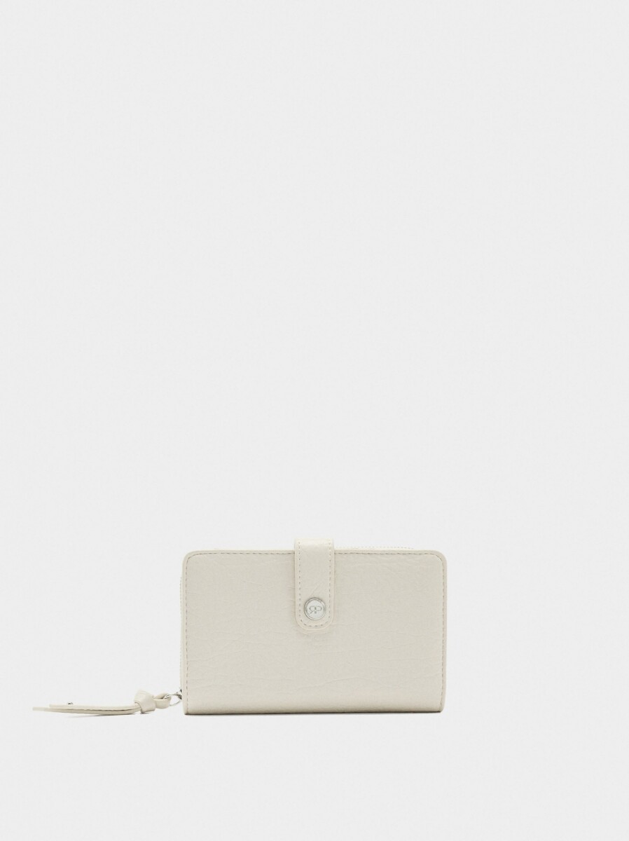 Cartera Con Textura - crudo 