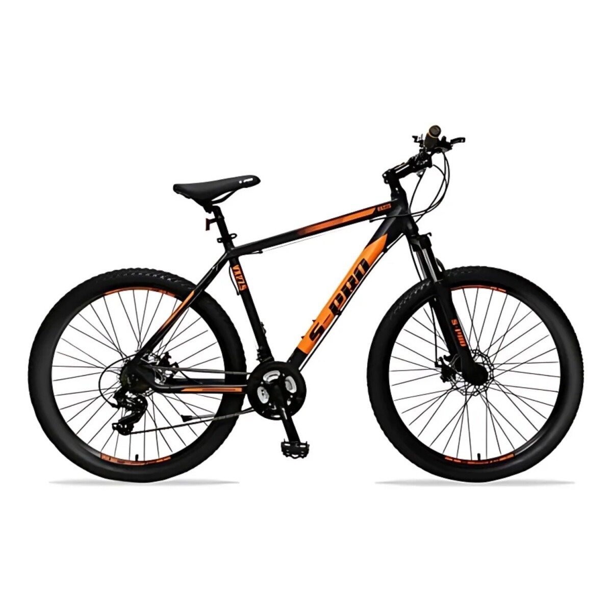 Bicicleta montaña S-PRO VX rodado 27.5 shimano 21 cambios y frenos de disco - Negro 