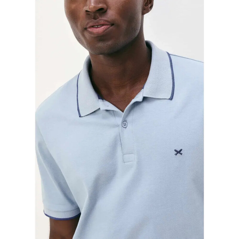 CAMISA POLO MM MASC AZUL CLARO