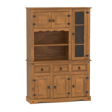 Modular Cristalero 6P3C Línea Naturale Roble