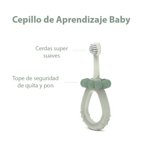 Cepillo Dental Infantil 0-2 Años Suave Raspador Lingual Verde