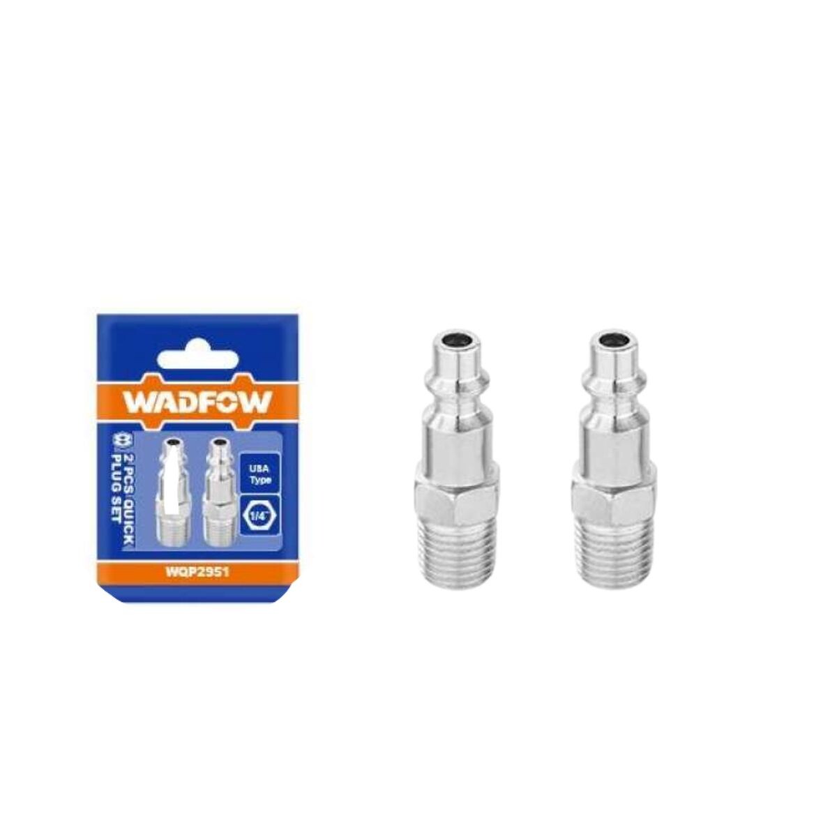 SET X2 ACOPLES 1/4" USA TYPE WADFOW MACHO Set X2 Acoples 1/4" Usa Type Wadfow Macho