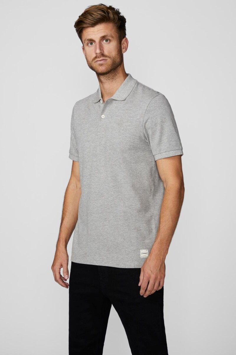 Camiseta Gms Polo Clásica Light Grey Melange