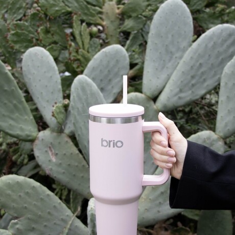 Vaso Térmico brio Con Tapa Sorbito Cup 360 1200ml Rosa