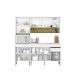 JUEGO DE COCINA MODULAR COMPLETO MDP LINE BLANCO BLANCO