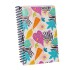 LIBRETA AUGURI ESPIRAL 96 HOJAS TAMAÑO 10 CM X 15 CM TAPA HOJAS COLORES