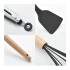 Set de 12 Utensillos de Cocina de Silicona Antiadherente con Mango Madera IMBACK Color Negro Set de 12 Utensillos de Cocina de Silicona Antiadherente con Mango Madera IMBACK Color Negro