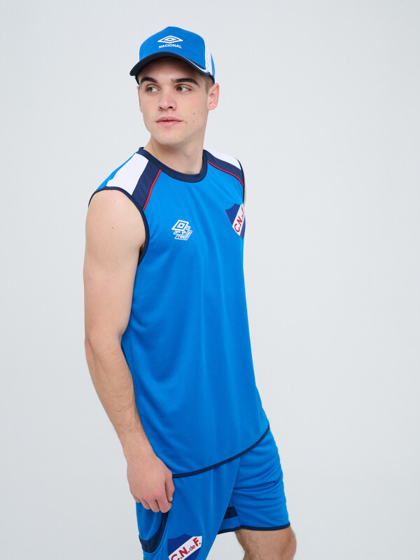 REMERA SIN MANGAS PROTRAINING A Nacional Hombre Azul Royal