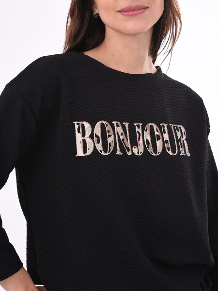 BUZO BONJOUR NEGRO