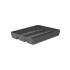 Organizador de Cubiertos Para Cajon 3 Divisiones Gris Oscuro