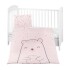 Set textil para cuna KIKKABOO 5pz bear rosa