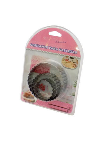 SET 3 PCS CORTANTE P/ GALLETA METAL FORMA CIRCULAR SET 3 PCS CORTANTE P/ GALLETA METAL FORMA CIRCULAR