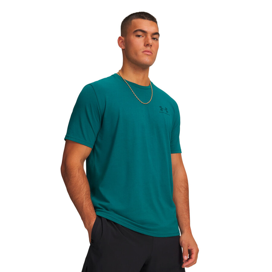 Remera de Hombre UNDER ARMOUR Sportstyle Lc Ss Verde