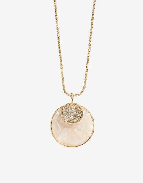 Collares Largos Day To Night Collar Largo Chapón Desmontable - Dorado