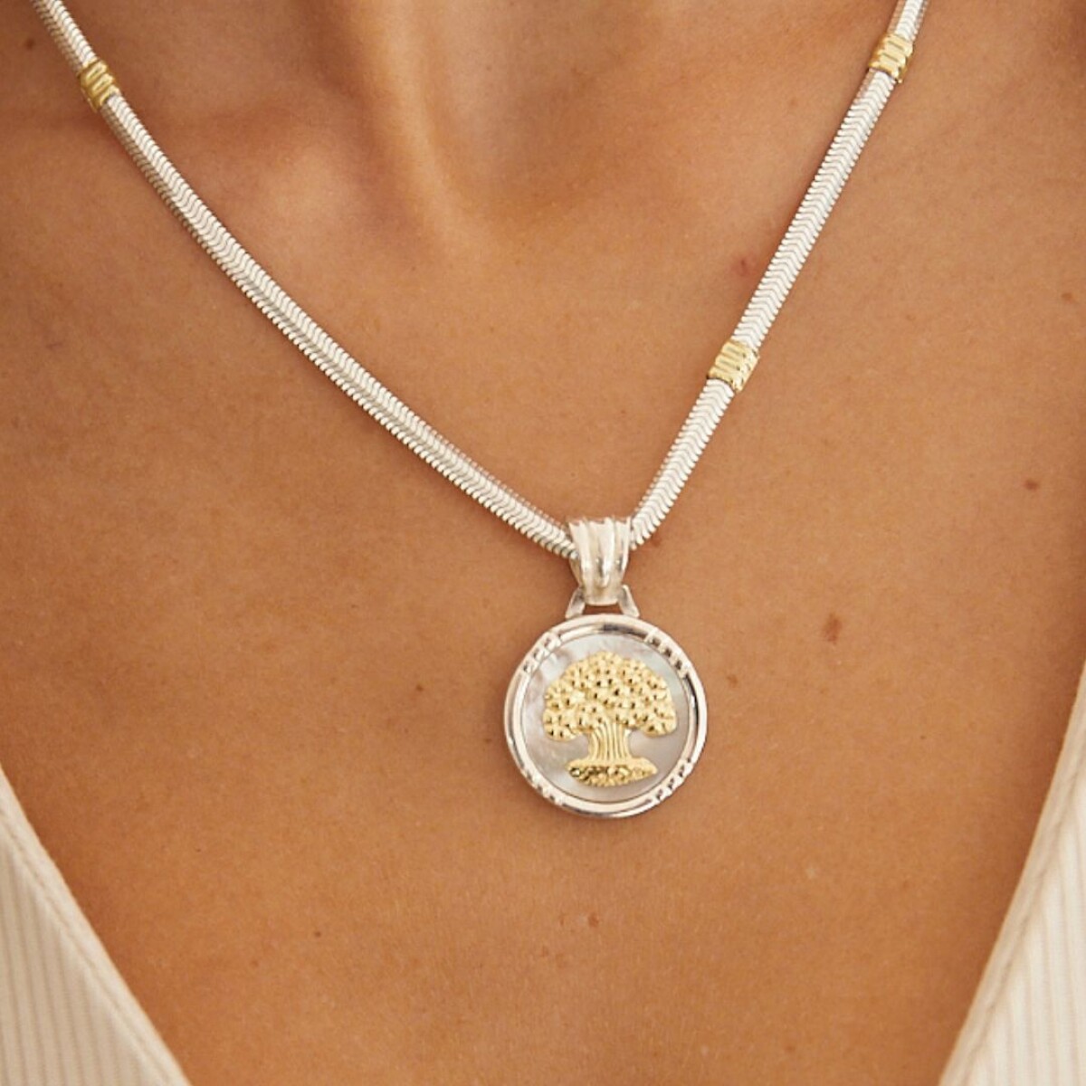 Medalla Arbol de la Vida - Plata y Oro 