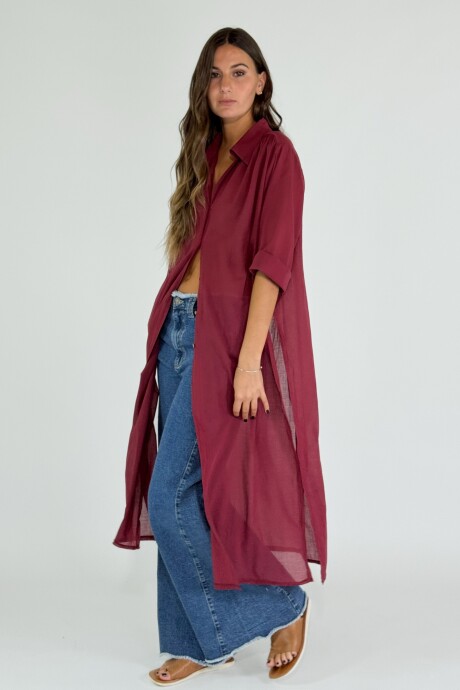 CAMISA PERUGIA Bordo