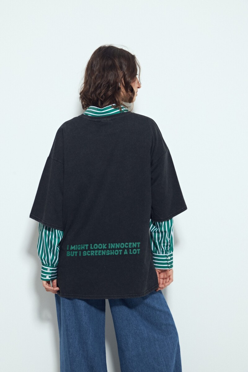 REMERA PEPEROMIA Negro