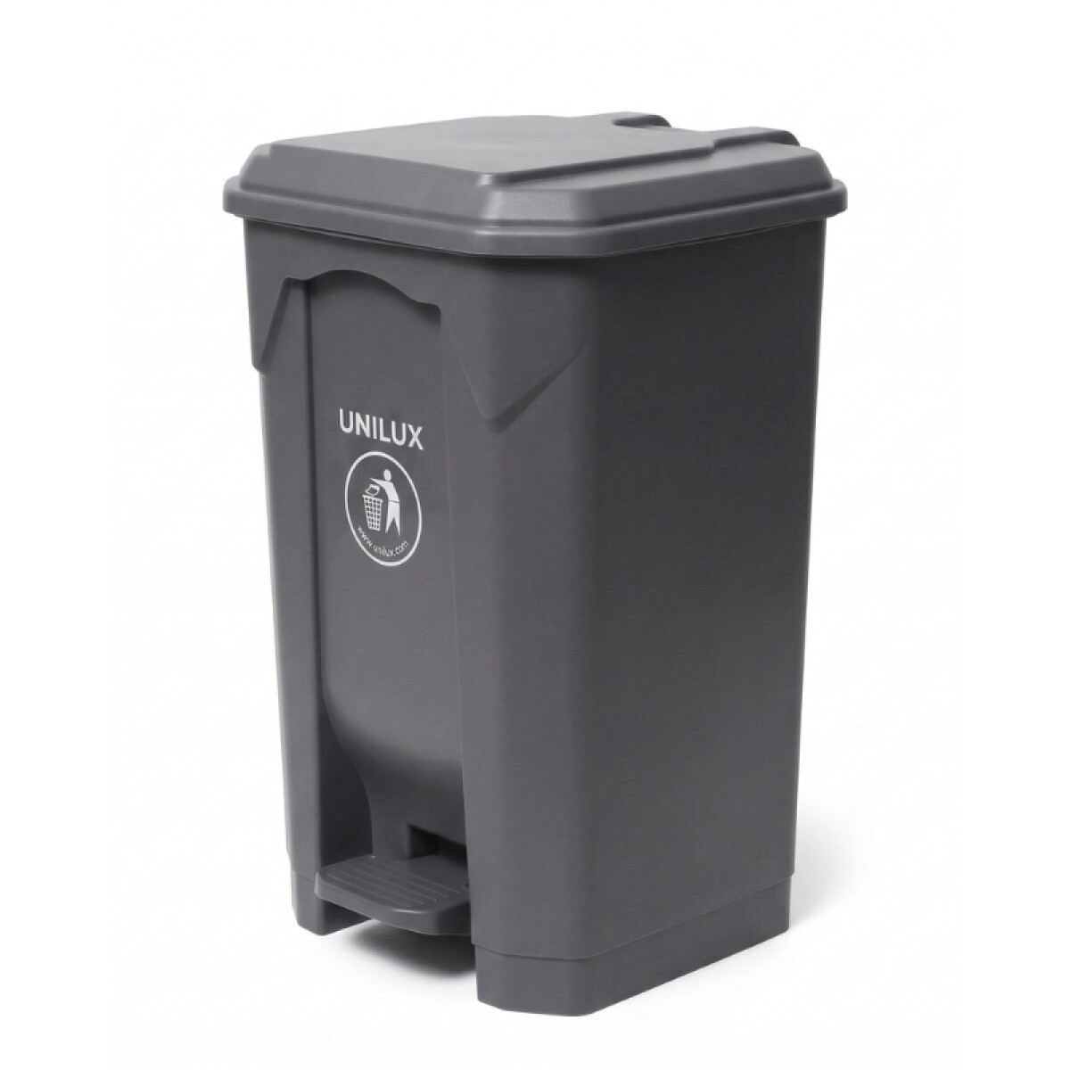 Contenedor de Basura 80 Litros Gris 