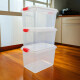 Set x3 Caja organizadora 65 lts TRANSPARENTE