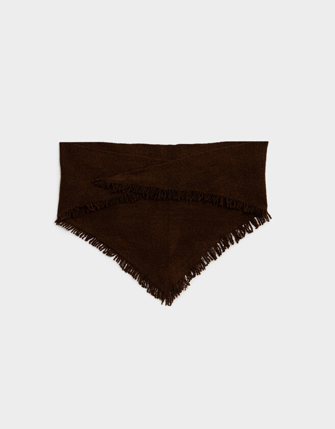 Bufandas Bufanda Formato Bandana - Marron Chocolate