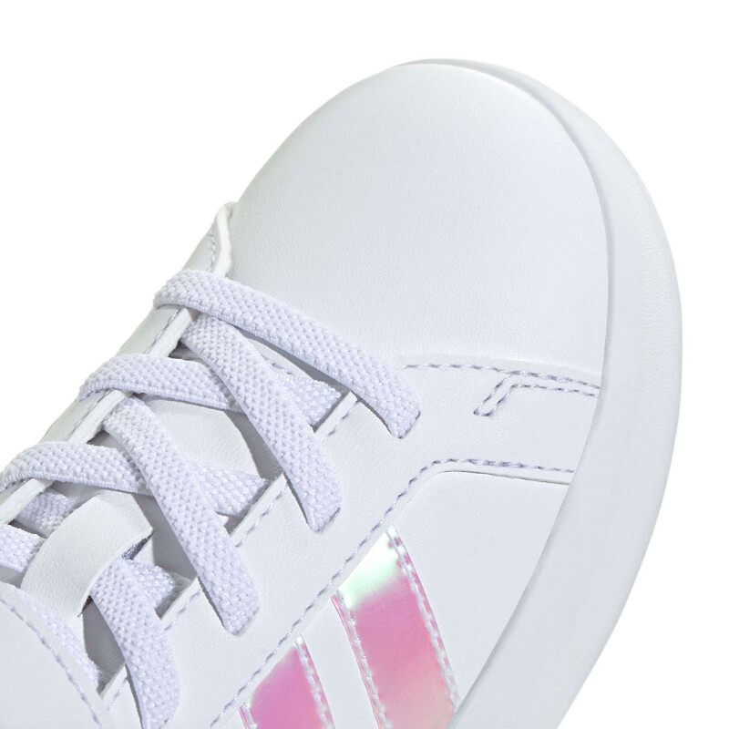 Championes de Niños Adidas Grand Court 3.0 Velcro Blanco - Rosado