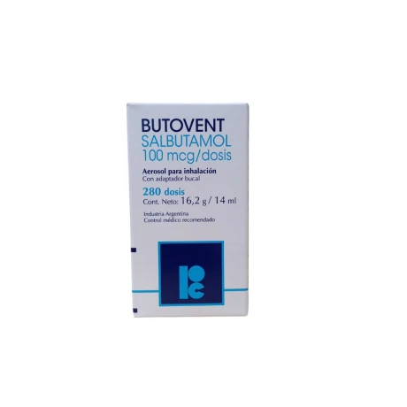 Antiasmático Broncodilatador Butovent Salbutamol 100 Mcg 001